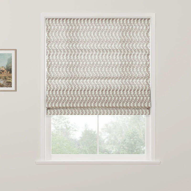 Britt Bengoechea x TWOPAGES Floral Print Linen Cotton Roman Blind Cordless