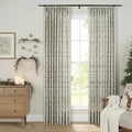 Britt Bengoechea x TWOPAGES Cottage Floral Printed Linen Cotton Pleated Curtains