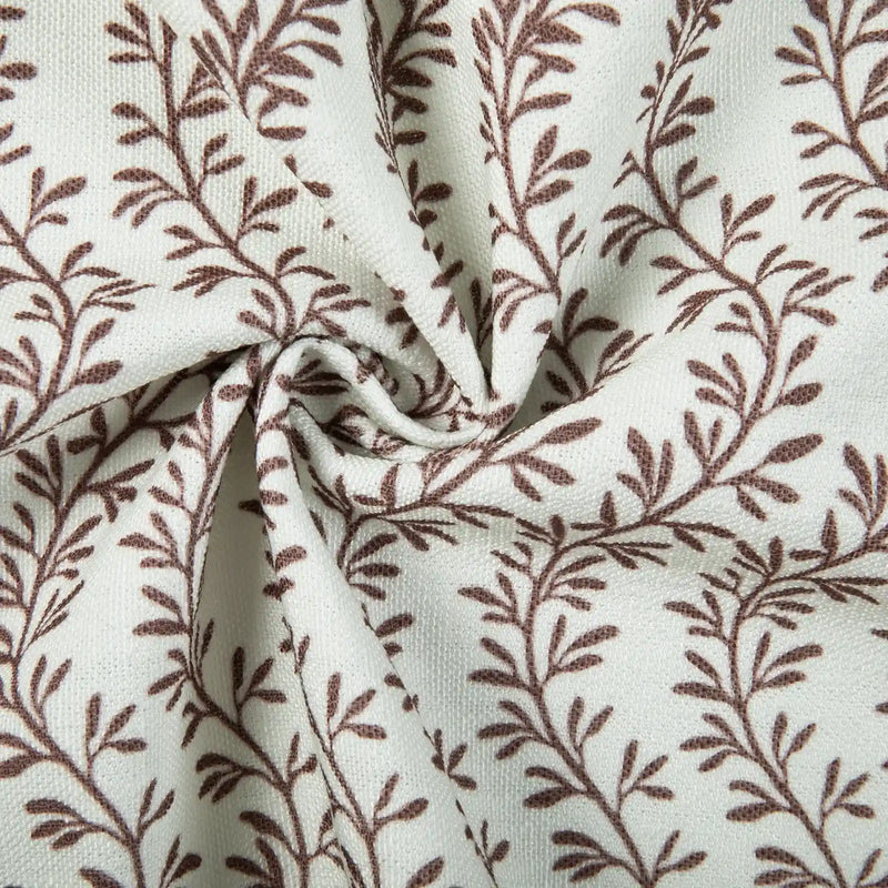 Britt Bengoechea x TWOPAGES Cottage Floral Printed Linen Cotton Pleated Curtains