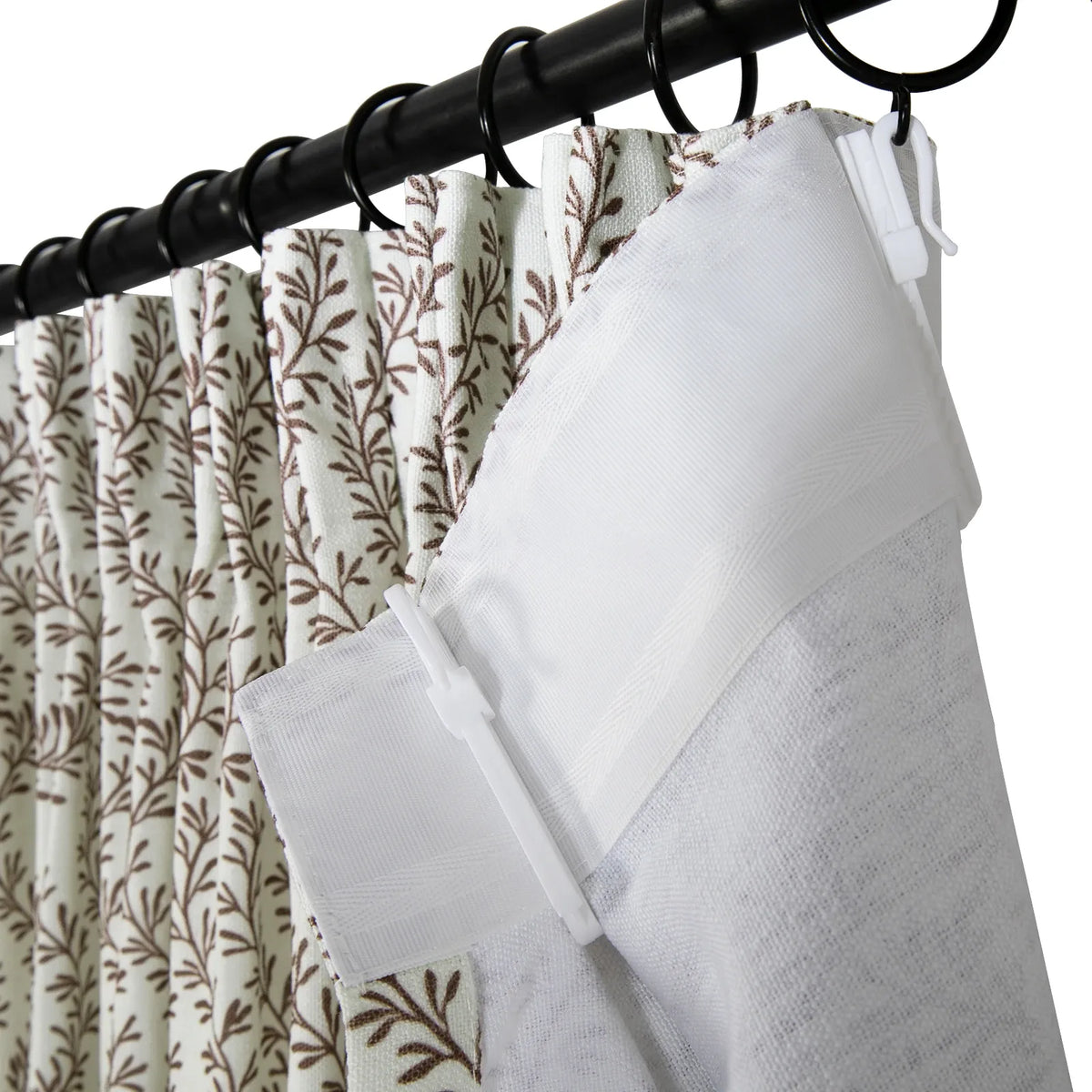 Britt Bengoechea x TWOPAGES Cottage Floral Printed Linen Cotton Pleated Curtains