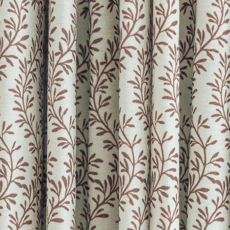 Britt Bengoechea x TWOPAGES Cottage Floral Printed Linen Cotton Pleated Curtains