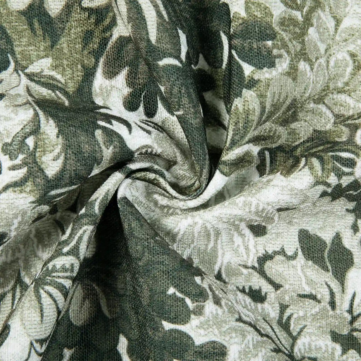 Britt Bengoechea x TWOPAGES Cottage Floral Printed Linen Cotton Pleated Curtains
