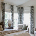 Britt Bengoechea x TWOPAGES Cottage Floral Printed Linen Cotton Pleated Curtains