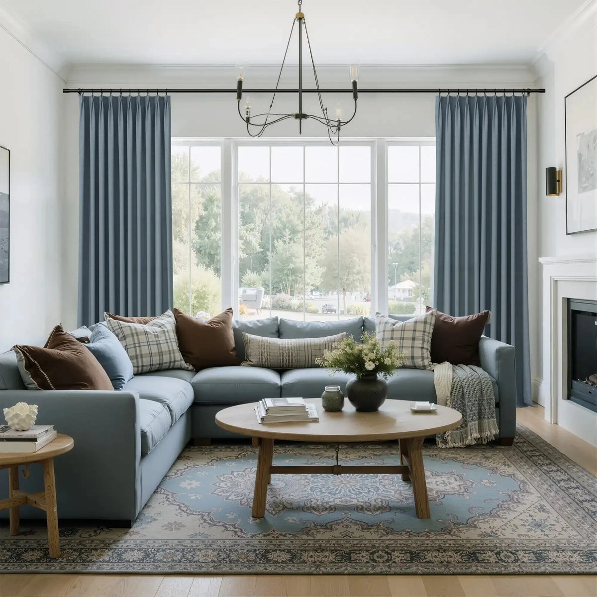 Karin Pure Wool Pleated Curtains