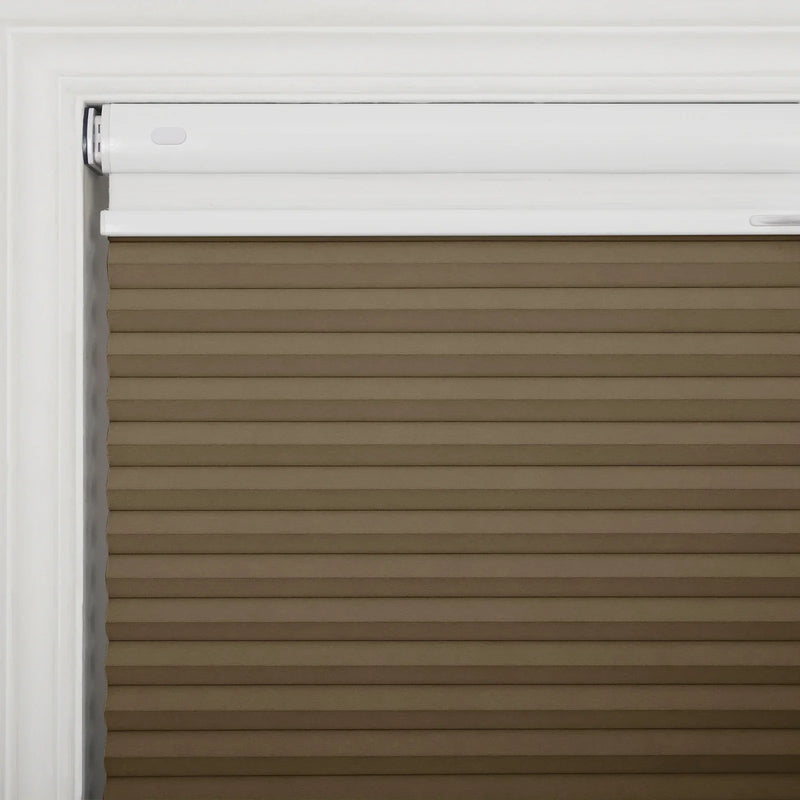 Aura No-Drill Day Night Blockout Cellular Window Blinds Cordless