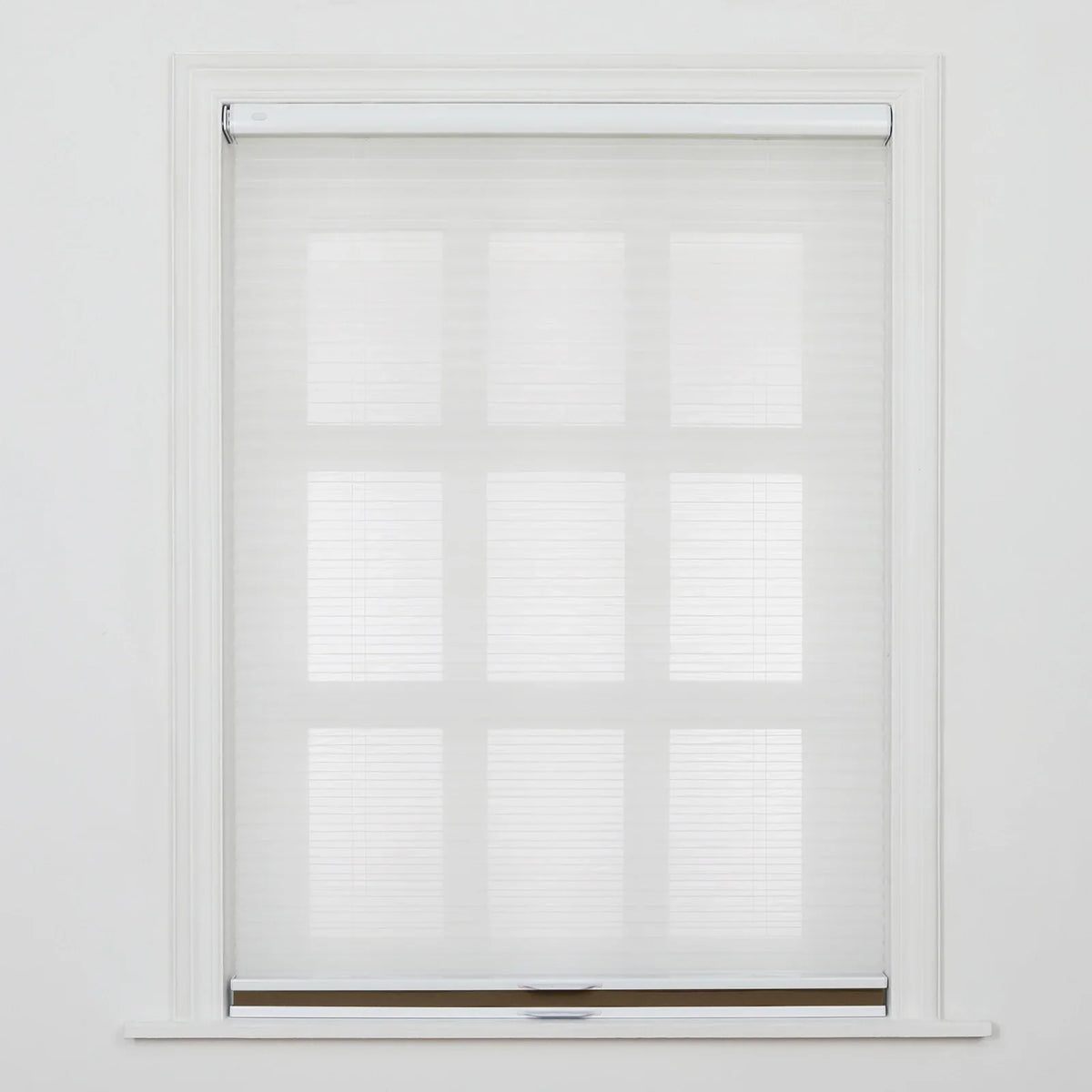 Aura No-Drill Day Night Blockout Cellular Window Blinds Cordless