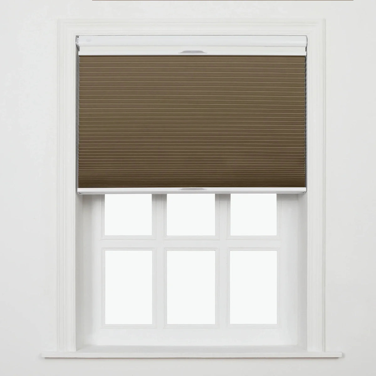 Aura No-Drill Day Night Blockout Cellular Window Blinds Cordless