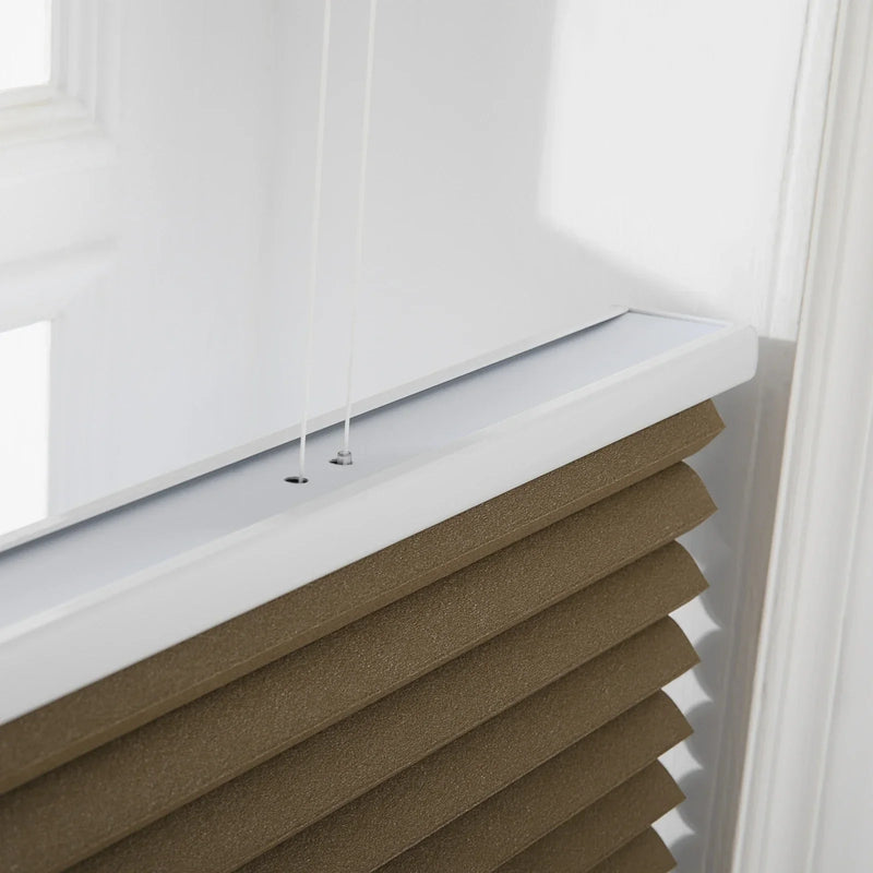 Aura No-Drill Top Down Bottom Up Blockout Cellular Window Blinds Cordless