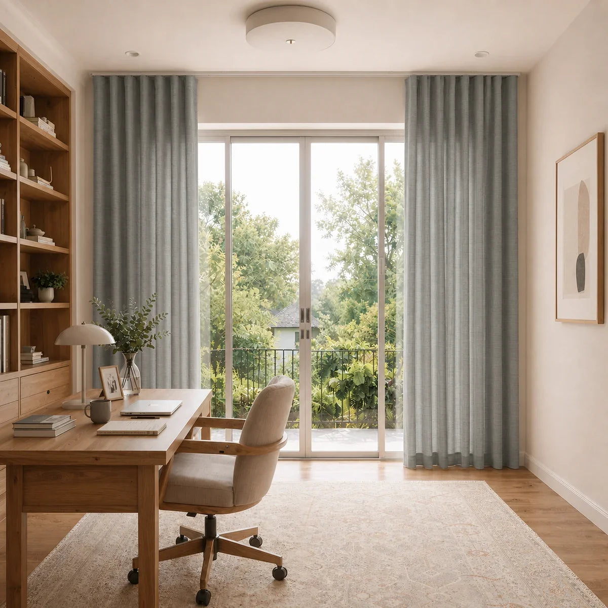 Jawara Linen Cotton S-fold Curtain with Belt Hook - Lora Track