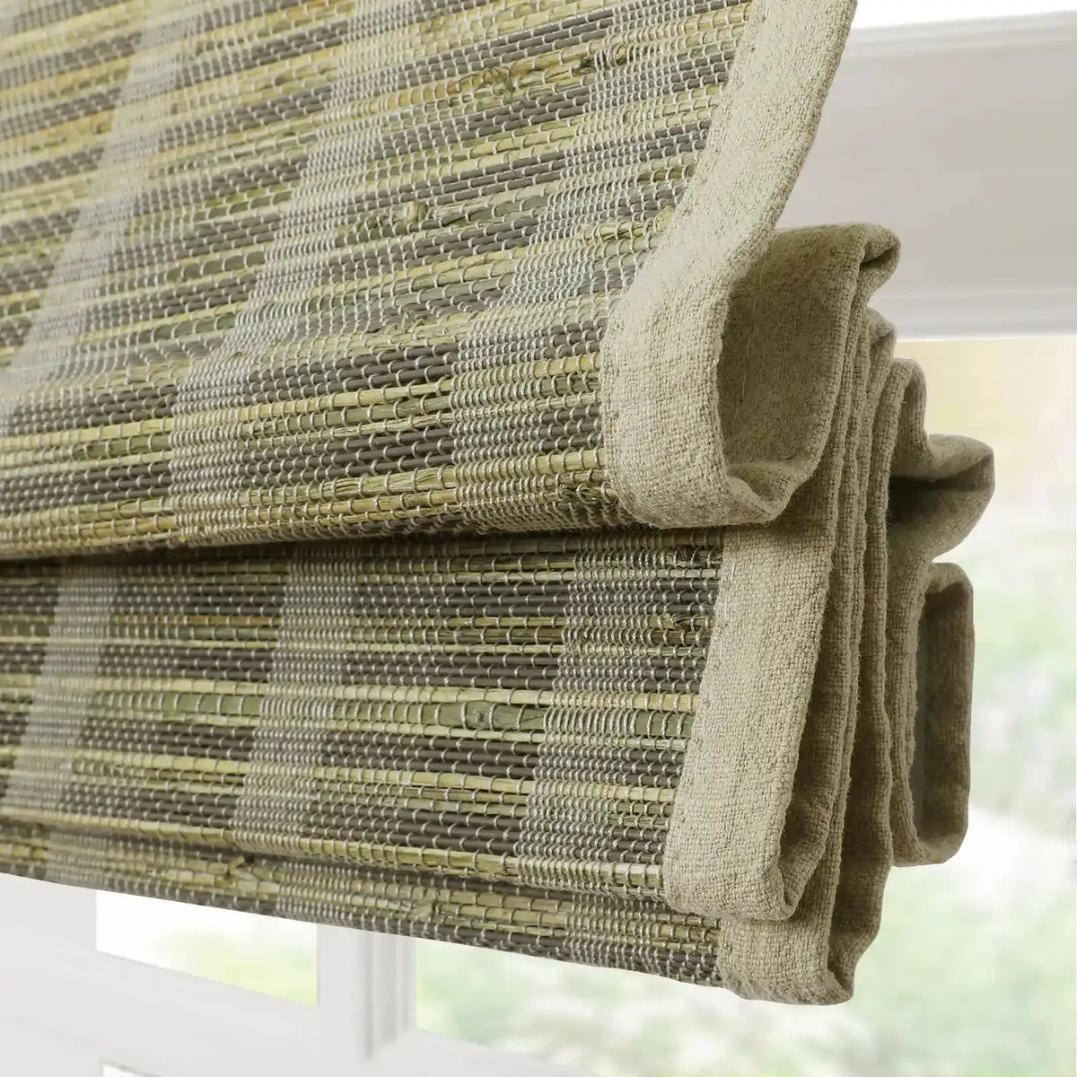 Rae Natural Ramie Bamboo Woven Blinds - Series P