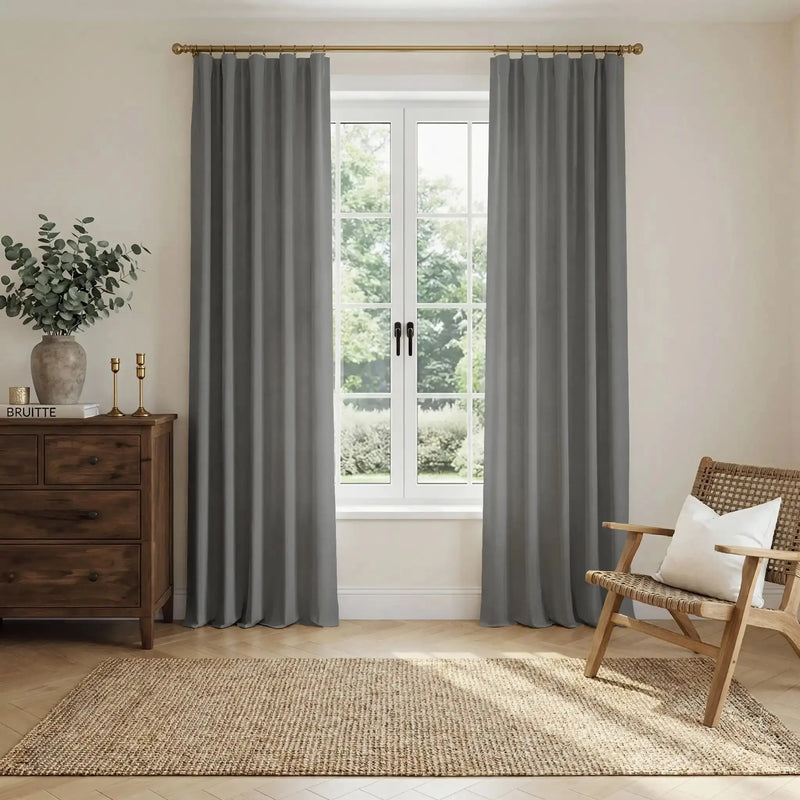 Liz Linen Soft Top Curtains