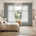 Liz Linen S-fold Curtain with Belt Hook - Leo Track