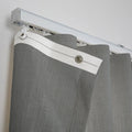 Liz Linen Ripple Fold Drapery with Snap Tape - Lora Track- -TWOPAGES