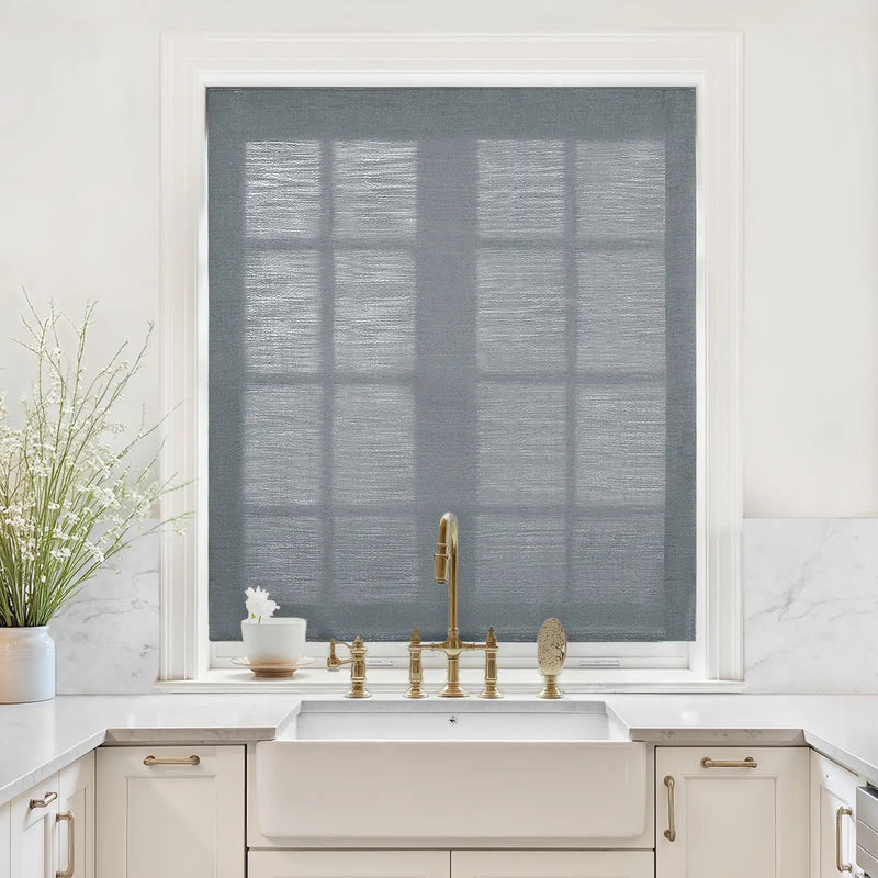 Liz Linen Relaxed Roman Blind Cord Lift