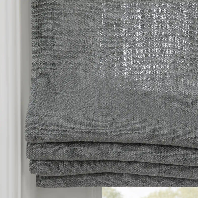 Liz Linen Flat Roman Blind Cord Lift