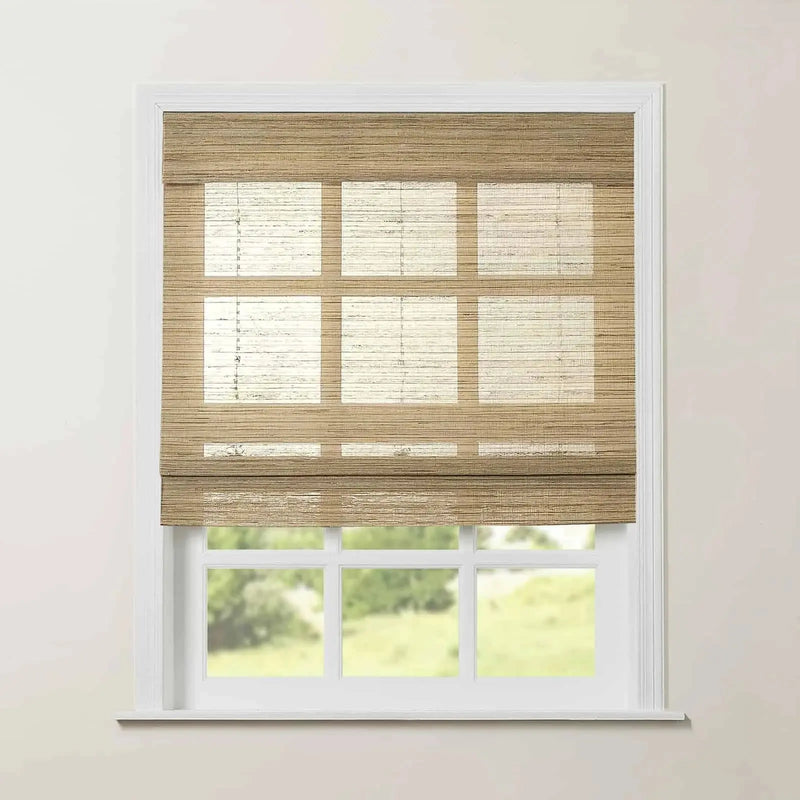 Rae Natural Ramie Jute Woven Wood Blinds - Series M