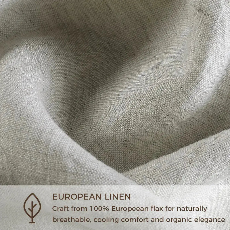 Doris Pure Linen Pleated Curtains