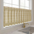 Stefana Silber x TWOPAGES Graphic Printed Linen Pleated Cafe Curtains
