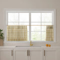 Stefana Silber x TWOPAGES Graphic Printed Linen Pleated Cafe Curtains