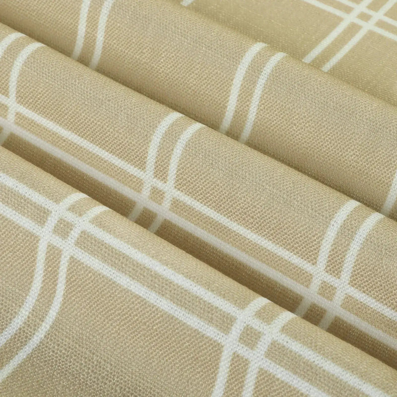 Stefana Silber x TWOPAGES Graphic Printed Linen Pleated Cafe Curtains