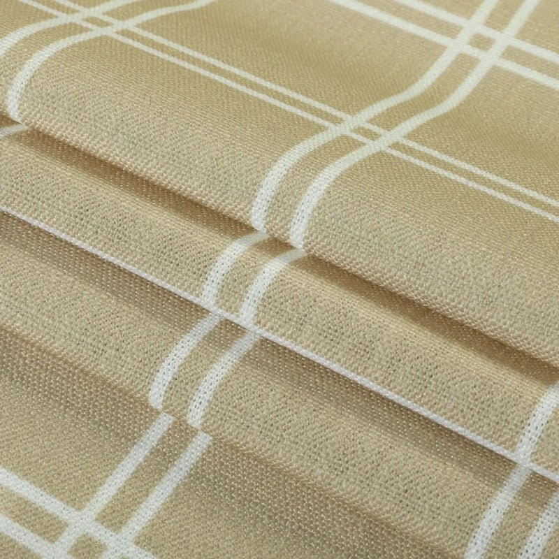 Stefana Silber x TWOPAGES Graphic Printed Linen Blend Pleated Curtains