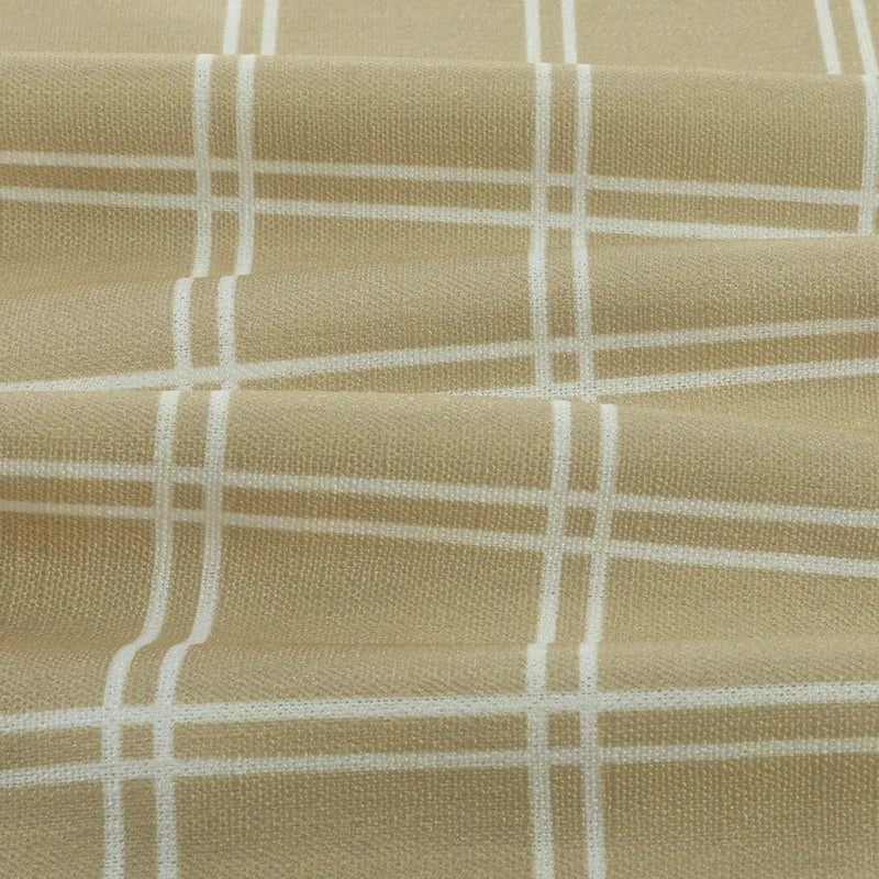 Stefana Silber x TWOPAGES Graphic Printed Linen Blend Pleated Curtains
