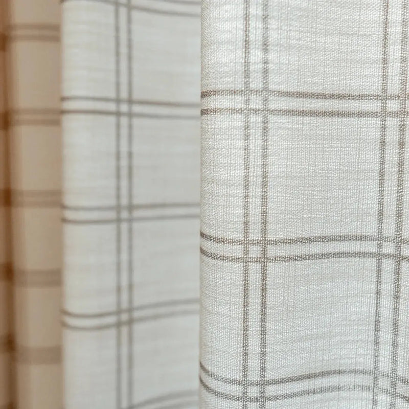 Stefana Silber x TWOPAGES Graphic Printed Linen Blend Pleated Curtains