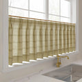 Stefana Silber x TWOPAGES Graphic Printed Linen Pleated Cafe Curtains