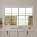 Stefana Silber x TWOPAGES Graphic Printed Linen Pleated Cafe Curtains