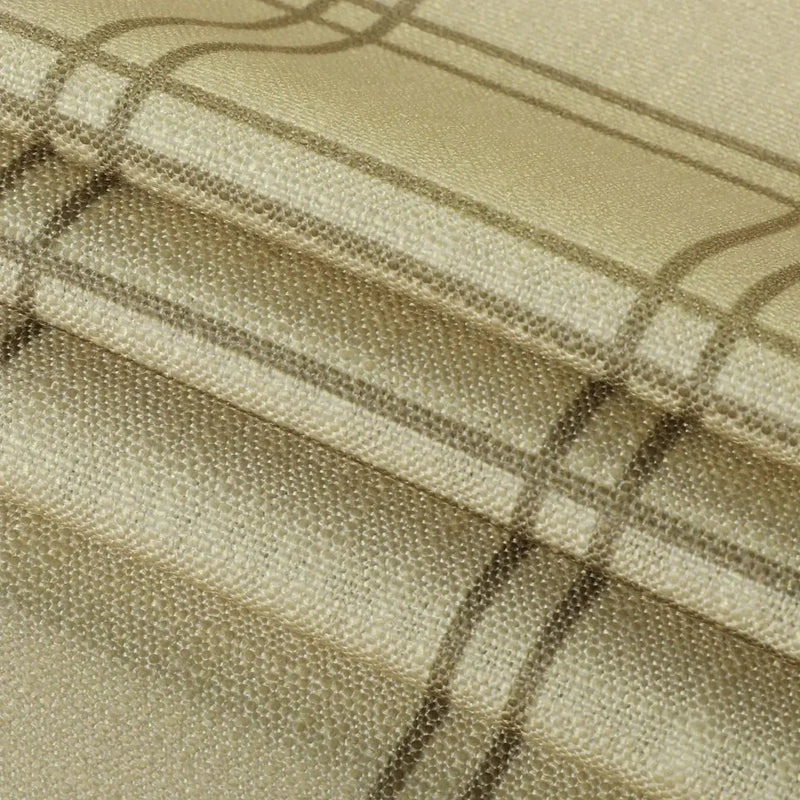 Stefana Silber x TWOPAGES Graphic Printed Linen Blend Pleated Curtains