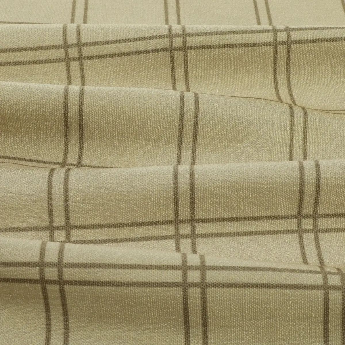 Stefana Silber x TWOPAGES Graphic Printed Linen Blend Pleated Curtains