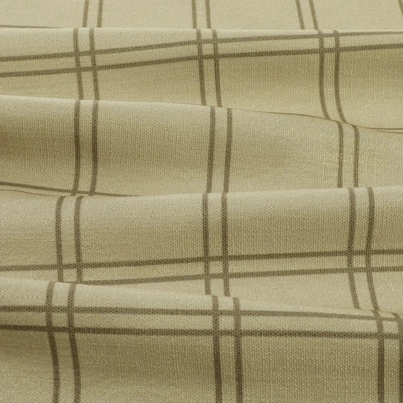 Stefana Silber x TWOPAGES Graphic Printed Linen Blend Pleated Curtains