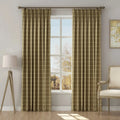 Stefana Silber x TWOPAGES Graphic Printed Linen Blend Pleated Curtains