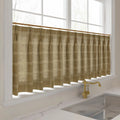 Stefana Silber x TWOPAGES Graphic Printed Linen Pleated Cafe Curtains