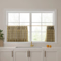 Stefana Silber x TWOPAGES Graphic Printed Linen Pleated Cafe Curtains