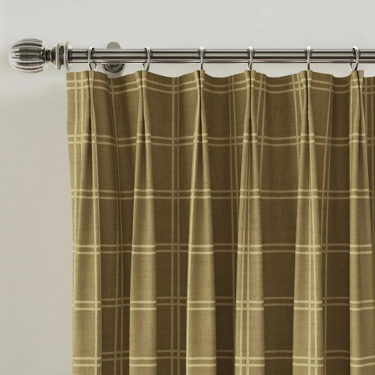 Stefana Silber x TWOPAGES Graphic Printed Linen Blend Pleated Curtains