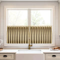 Stefana Silber x TWOPAGES Graphic Printed Linen Pleated Cafe Curtains