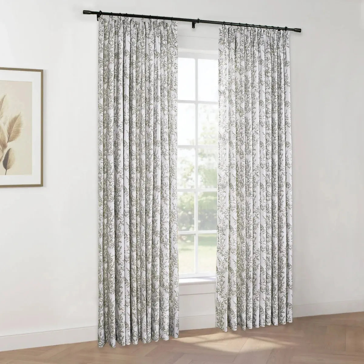 Sara Le x TWOPAGES Vintage Printed Linen Pleated Curtains