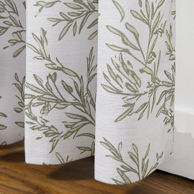 Sara Le x TWOPAGES Vintage Printed Linen Pleated Curtains