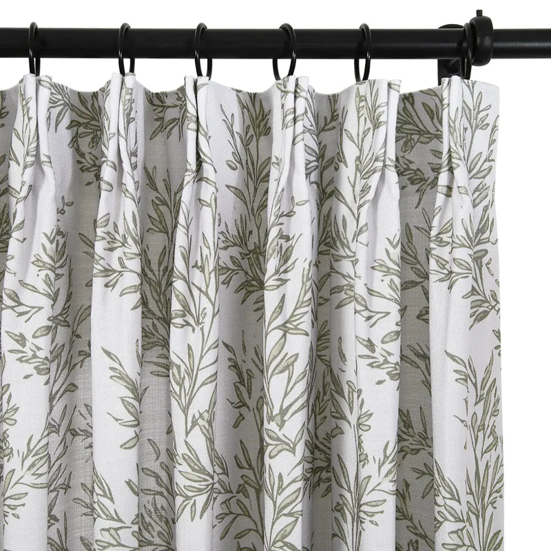 Sara Le x TWOPAGES Vintage Printed Linen Pleated Curtains