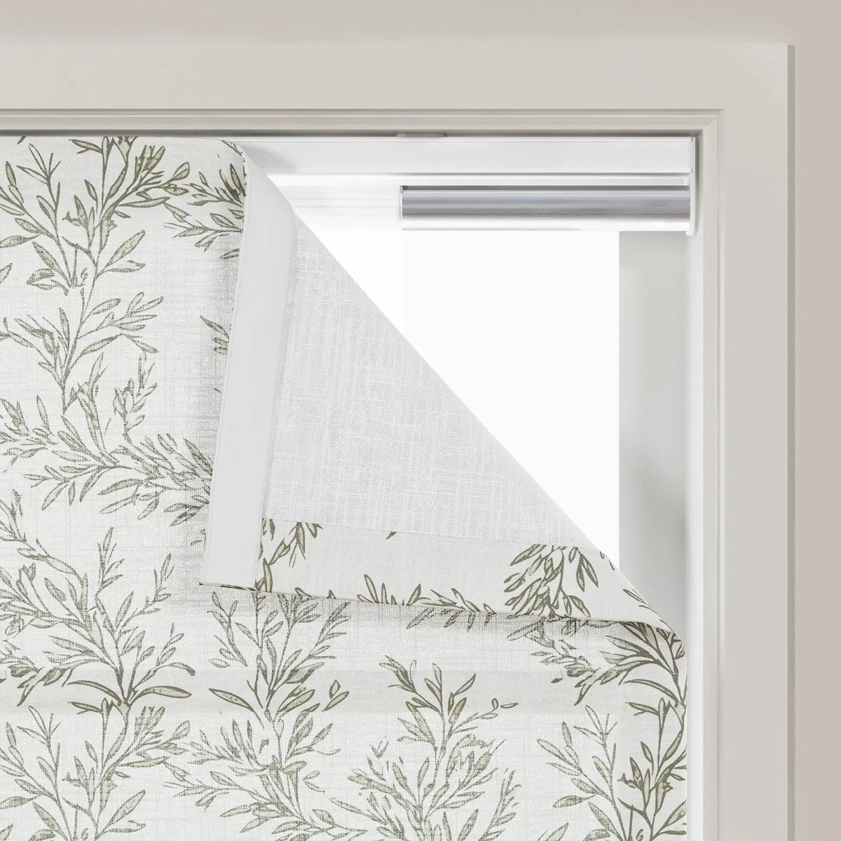 Sara Le x TWOPAGES Printed Linen Roman Blind Cordless