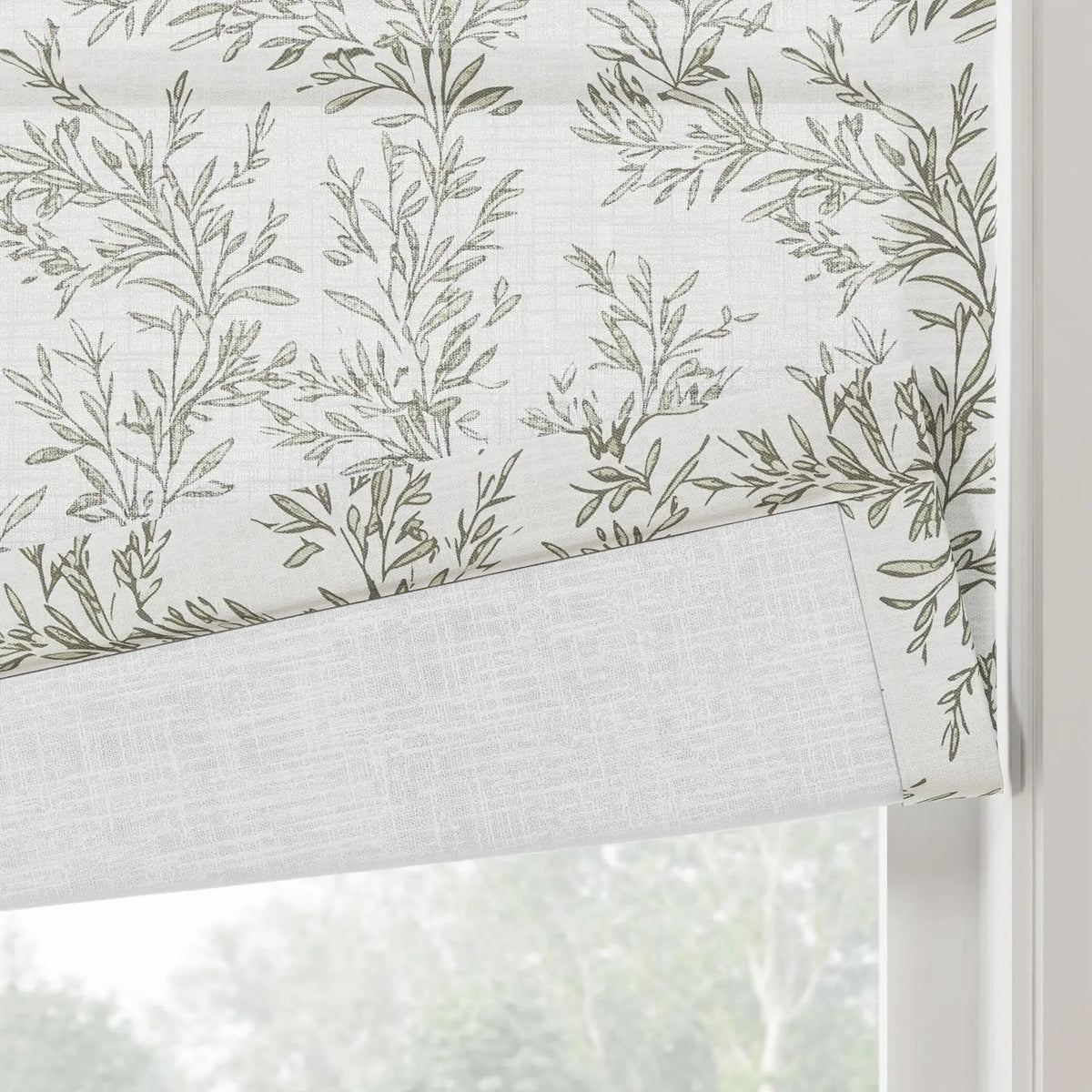 Sara Le x TWOPAGES Printed Linen Roman Blind Cordless
