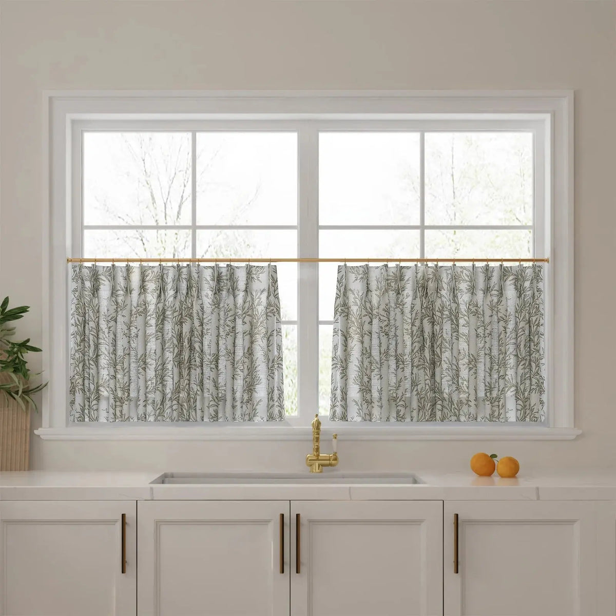 Sara Le x TWOPAGES Vintage Printed Linen Café Curtains
