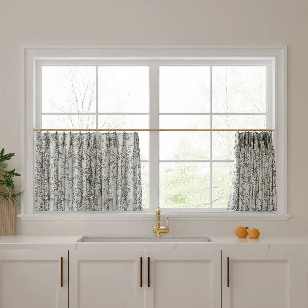 Sara Le x TWOPAGES Vintage Printed Linen Café Curtains