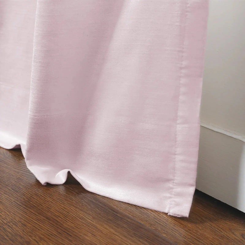 Veda Lustrous Cotton Velvet Pleated Curtains