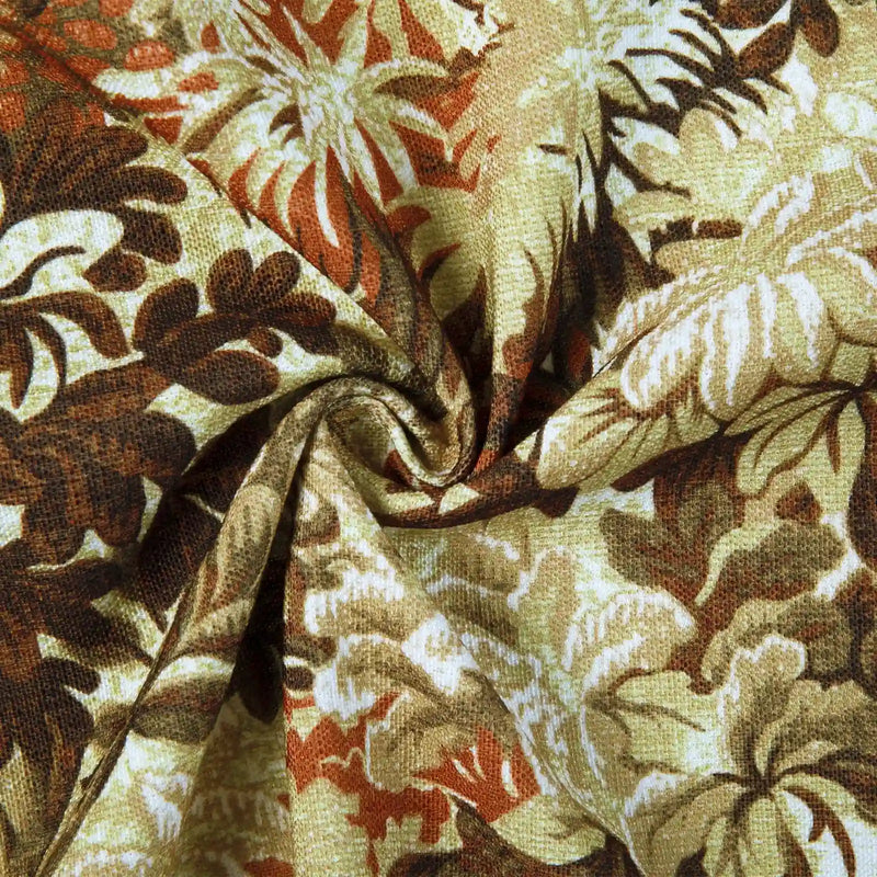Britt Bengoechea x TWOPAGES Cottage Floral Printed Linen Cotton Pleated Curtains