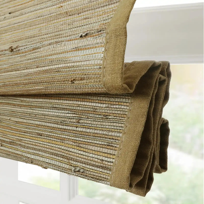 Rae Natural Ramie Bamboo Woven Blinds - Series P