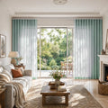 Liz Linen S-fold Curtains with Snap Tape - Lora Track