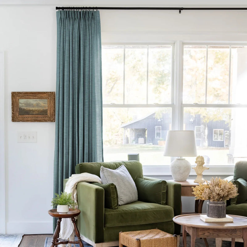 Liz Linen Pleated Curtains