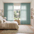 Liz Linen S-fold Curtain with Belt Hook - Leo Track